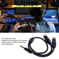 KAIKXIN 6.35mm TRS to 2 XLR Y Splitter Cable, 0.5m / 1.6ft Stereo Audio Dual XLR Female to 1/4in Mal