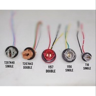 T20 7440 T20 7443 T10 T15 1156 1157  tail light socket adapter bulbs socket Car Socket