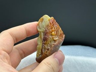 ☄️天然緬甸翡翠A貨☄️ 大聖回歸 三昧真火 齊天大聖 孫悟空 手把 玉石 翡翠 緬甸 人物 0061