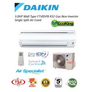 Daikin FTV85PB 3.0HP wall type air cond non-inverter R32 gas