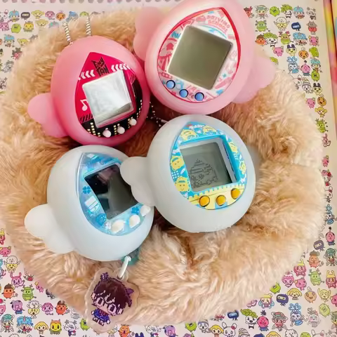 Cute Tamagotchi Nano Angel Protective Case with Typec Hole Nano Wings Dust-Proof Case Phone Pendant 