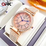 OPK Jam Tangan Perempuan Original Waterproof Stainless Steel Diamond Luxury Diamond Ladies Watch Wom