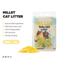 SOAR.OS Millet Tofu Cat Litter 6L/2KG Elevate your cat's comfort to new heights