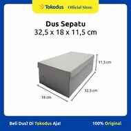 SHOE BOX | Shoe Box | White Shoe Box Cardboard Size 32.5 x 18 x 11.5 cm - Tokodus Katapang