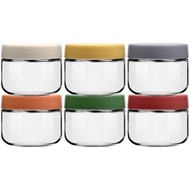 EONJOE 2 oz Glass Dressing Containers To Go Sauce Cups Mini Condiment Dip Jars with Lids Lunch Box A