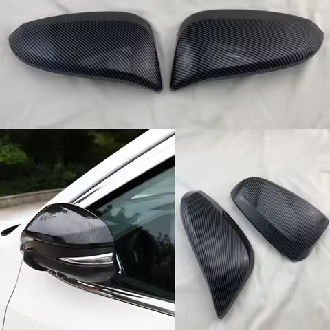 High quality carbon fiber pattern Mirror Cover For Toyota Hilux Revo Rocco Innova Fortuner Rav4 2016