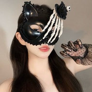 Ready Stock Halloween Claw Half Face Mask Dark Style Dress Up Holiday Cos Photo Dress Up Props 2026.