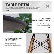 ⊚ ♞,♘Nordic Round Table For dining table set space saver Coffee Table Wooden center table for livin