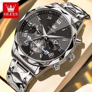 OLEVS 2709 OLEVS Multifunctional Three Eyes Six Hands Waterproof Luminous Business Men's Watch Quart