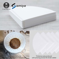 Timemore coffee paper 1-2 cups and 2-4 cups V60 coffee filter paper/, contents 100 pcs wooden fibern