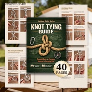 Essential Knot Tying Book for Camping and Survival Step by Step 50 Knots Illustrated Instructions Be