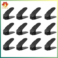 [hzsdakjjh.] 12-Count Adjustable Shoe Organizer, 4-Level Compact Shoe Rack, Space Saving 50% Design