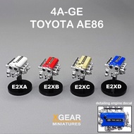 XGEAR ENGINE 4A-GE TOYOTA AE86 DECAL DETAILING for DIECAST