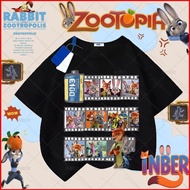 GC1 Zootopia 2 cartoon soft tee JUDY NICK FLASH 110cm-6XL T-shirt short sleeve top GC1