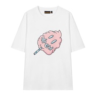 เสื้อยืดคอกลมแขนสั้นหลวม Drew House Cotton Candy สำหรับผู้ชายและผู้หญิง ฤดูร้อน 2025 ลำลอง สไตล์อเมร