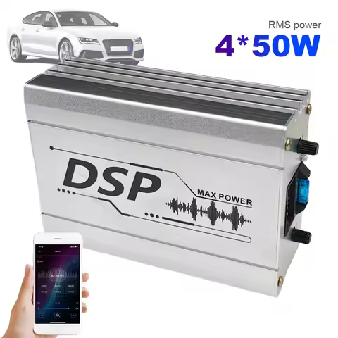DSP Car Power Amplifier Support APP Control Car Audio Digital Signal Processor DSP Car Equalizer for