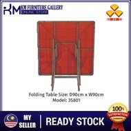 KM Furniture Gallery 3V (3'X3') Square Foldable Plastic Table (*Free Installation*)