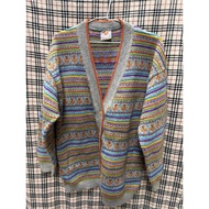 Stefanel Colorful Sweater Jacket Italy M