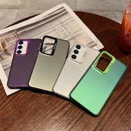 Simple Phone Casing for Samsung S24 S23 S22 Ultra F55 F23 5G Colored Silver Shockproof Phone Case