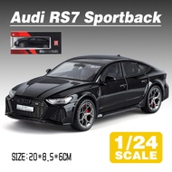 LEO 1:24 Audi RS7 Sportback Diecast โมเดล รถอัลลอยด์รถยนต์ของเล่นคอลเลกชันของขวัญสําหรับเด็กชายสาว ข