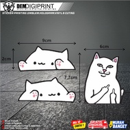Cute Cats Stickers Cute Cat Pentol Cat Sticker/s FUCEK STICKER/s Cute Sticker/s Cartoon Cat Pentol/s