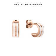ต่างหูสีสองเฉดสีสำหรับผู้หญิง Daniel Wellington จี้หูรูปทรงเรขาคณิตแบบเรียบง่ายและหรูหรา สร้อยคอ แหว