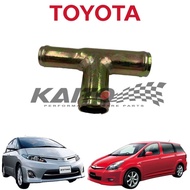 M17 M17 M14 TOYOTA WISH 1.8 2.0 ZNE10 ZGE21ALTIS ZZE122ESTIMA VELLFIRE ACR50 WATER PUMP T PIPE 3 WAY