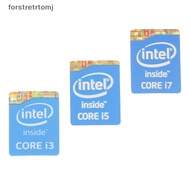 forstretrtomj 5pcs 4th Generation Intel Core I3 I5 I7 Sticker Label Notebook Decoration EN