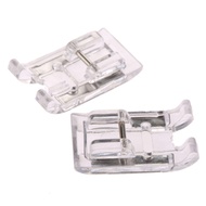 1Pc Transparent Domestic Sewing Machine Satin Stitch Presser Foot For Singer Brother Juki Household Sewing Machine Snap-On