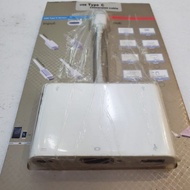 5-in-1 USB-C Hub – Type-C Male to 2x USB 2.0, 1x USB 3.0, VGA, and PD Charging Adapter