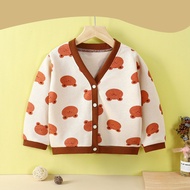 Jaket Sweater Cardigan Anak Bayi Laki-laki Perempuan Model Rajut Kancing