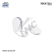 MOCHA MWC-SC76-PP Medium Duty Soft Close Water Closet Seat Cover White (for MWC7601, MWC7602, MWC760