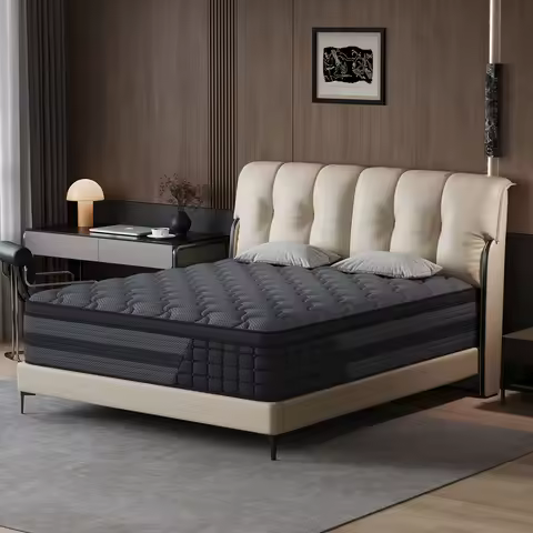 Queen King Mattress 12 Inch 14 Inch Twin Full Superior Firm Hybrid Mattress In A Box - Euro Top Luxu