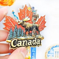 3D Canada Maple Leaf Mexican Rooster Raccoon Brazil Capybara Fridge Magnet Souvenir Gift Home Decor