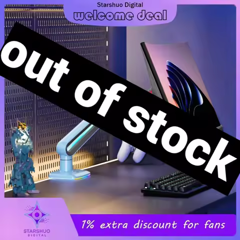 New ERGONOMIC Adjustable Computer Monitor Stand Monitor Stand Compatible with Flat and Curved Screen