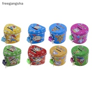 [FREG] Cute Cartoon Square Tin Metal Piggy Bank Saving Cash Coin Money Box Children Toy Kids Birthda