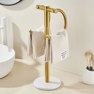 Vertical Towel Rack Stainless Steel Washbasin 2025 Household Marble Towel Ring Double Towel Bar New 