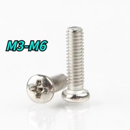 [HNK] Nickel-plated PM Phillips Plate Head Round Head Screw Screw Bolt M3/M4/M5/M6