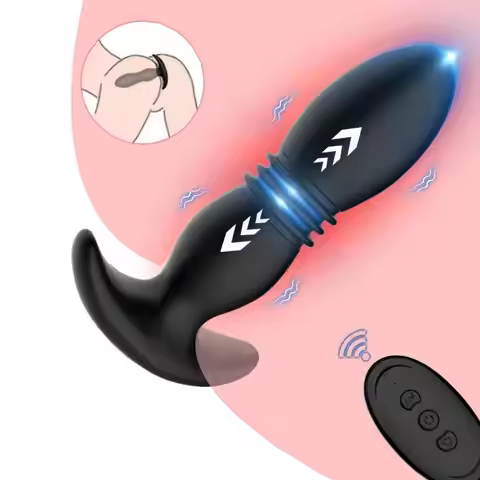 Anal Masturbating for Men Vibrator Thrusting Speed Butt Stimulator Plug for Male Women Advanced Play