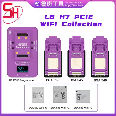 LuBan H7 BGA110 315 PCIE Nand Programmer For iPhone iPad Nand Capacity Expansion SYSCFG Data Revise 