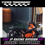 TRANSPARENT ADV 150 FIRE STICKER STRIPING CUSTOM DEIGN IP PROJECT