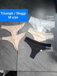 100/4 pcs Triumph/Sloggi, DKNY, Marlies Dekkers 女士內褲 T back, Tong, String, Mesh, underwear