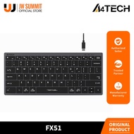 A4Tech FX51 Scissor Switch, Ultra-Slim Keycaps, Splash Proof, USB Keyboard