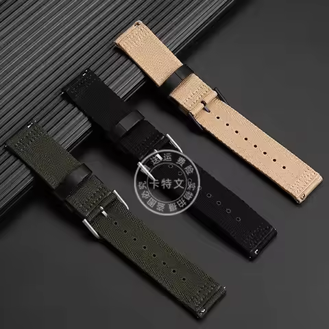 23MM Canvas Wristband for Casio PROTREK Series PRT-B50/B70 PRW-35/60/61Y Waterproof Sports Nylon Wat