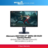 ALIENWARE AW2725D 27" 280Hz QD-OLED Gaming Monitor