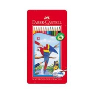 【UZ文具雜貨】Faber-Castell輝柏 水性色鉛筆紅色精緻鐵盒裝12色組(115913) 另24色/36色都有貨