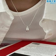 【好康】RetroSet簡約設計925純銀水滴吊墜蛇骨鏈項鏈高級感氣質日常通勤