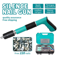 【Free 120 Nails GIFT】MAKITA Nail Gun Power Tool Tacker Nail Punch Gun Manual Steel Rivet Gun Set Con