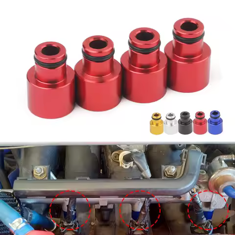 4pcs Fuel Injector Hat Fuel Nozzle Modified Auto Parts Nozzle Adapter Dedicated Fuel Flow Injector A