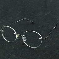 Frameless Round Titanium Reading Glasses +0.75 to +4 Lightweight and Elegant Design